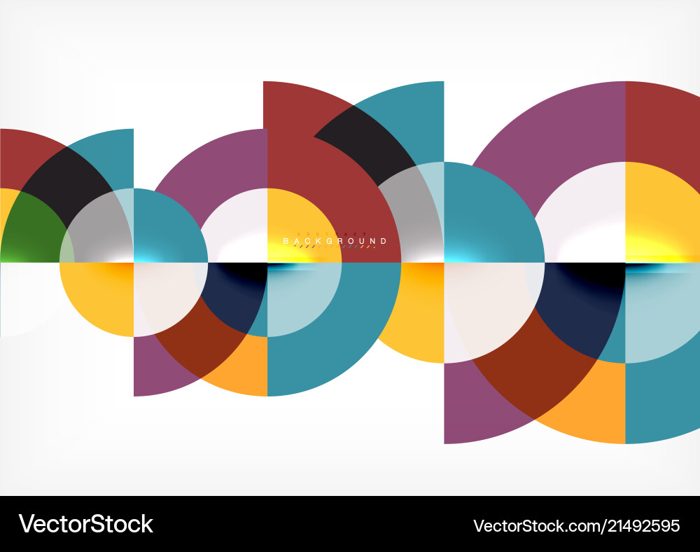 Minimal circle abstract background design Vector Image