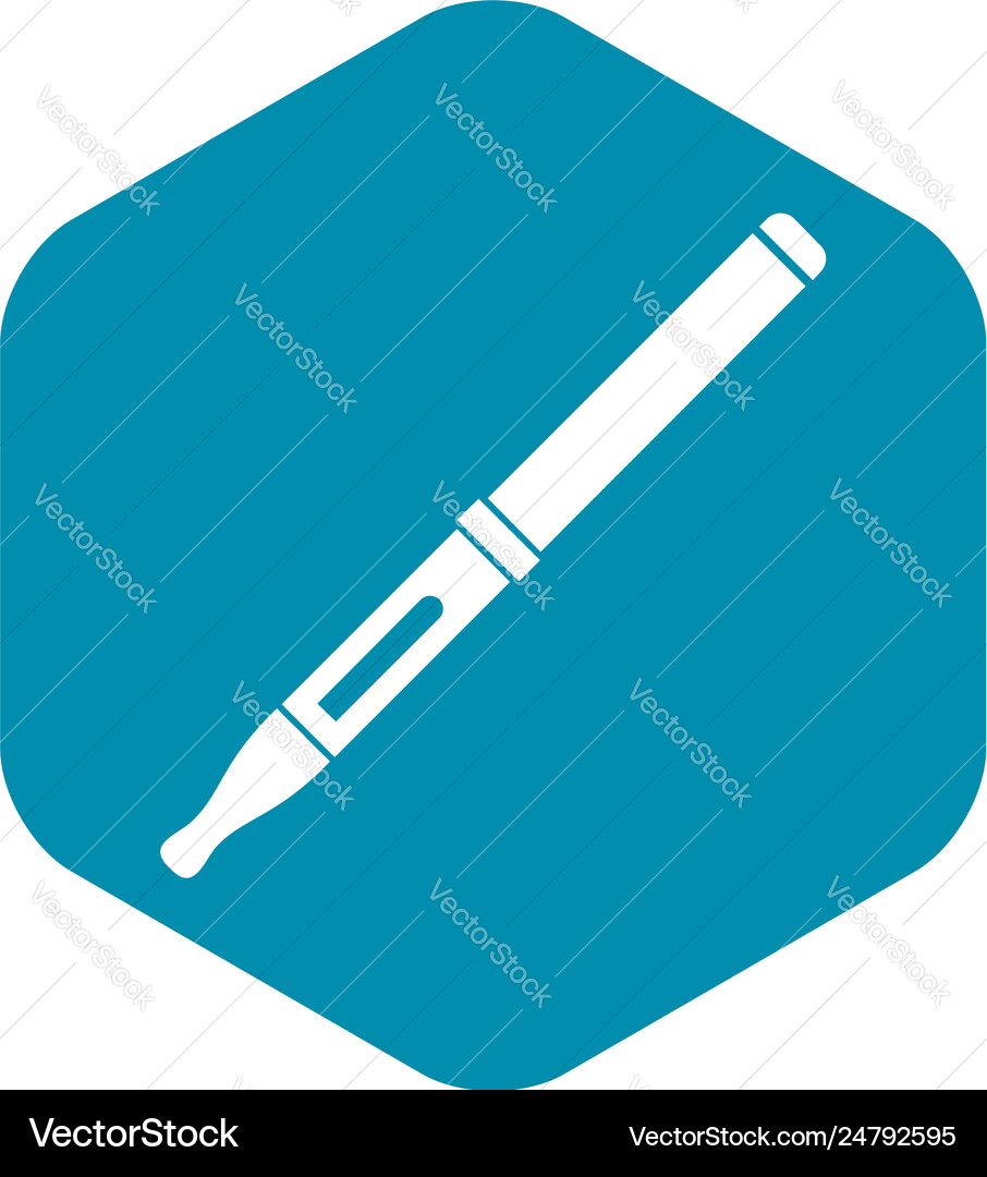 Mod und clearomizer in Kit Ikone einfach Stil Vektorbild