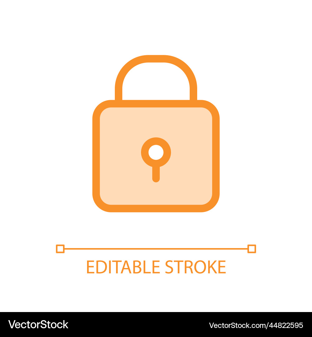 Padlock pixel perfect glassmorphism ui icon Padlock pixel perfect glassmorphism ui icon vector image