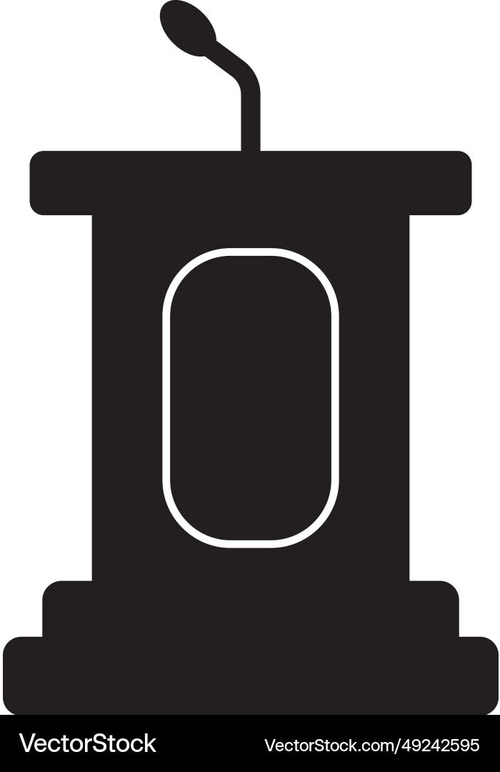 Tribune icon isolated on white background Tribune icon isolated on white background vector image