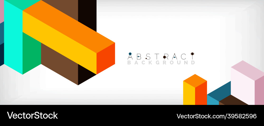 Abstract background 3d cubes cubic elements Abstract background 3d cubes cubic elements vector image