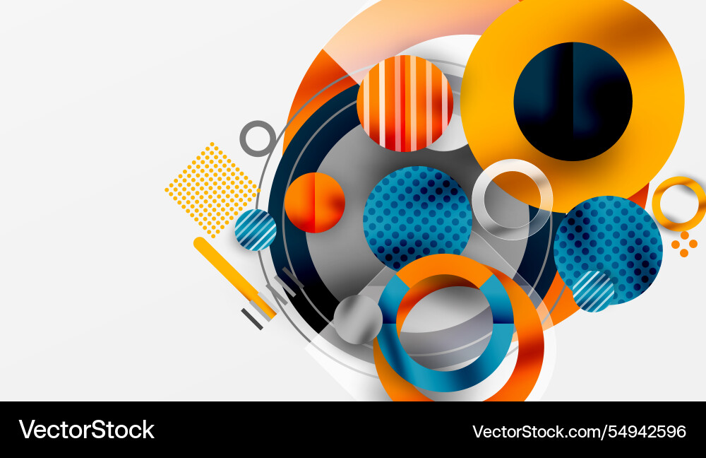 Abstract geometric background with overlapping Abstract geometric background with overlapping Vector Image