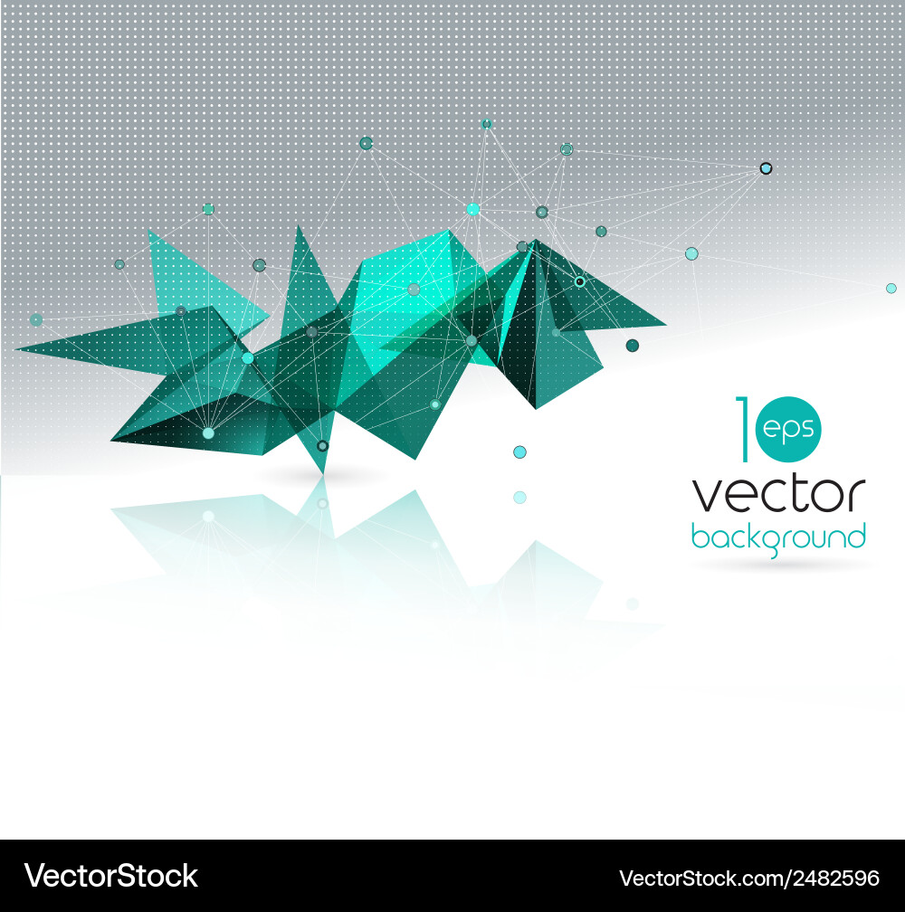 Abstract geometric background with triangle vector image