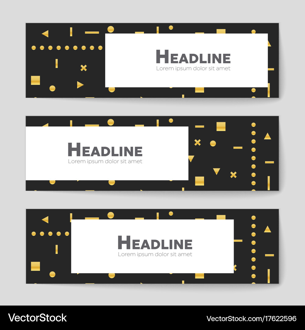 Abstract layout background set for art vector image
