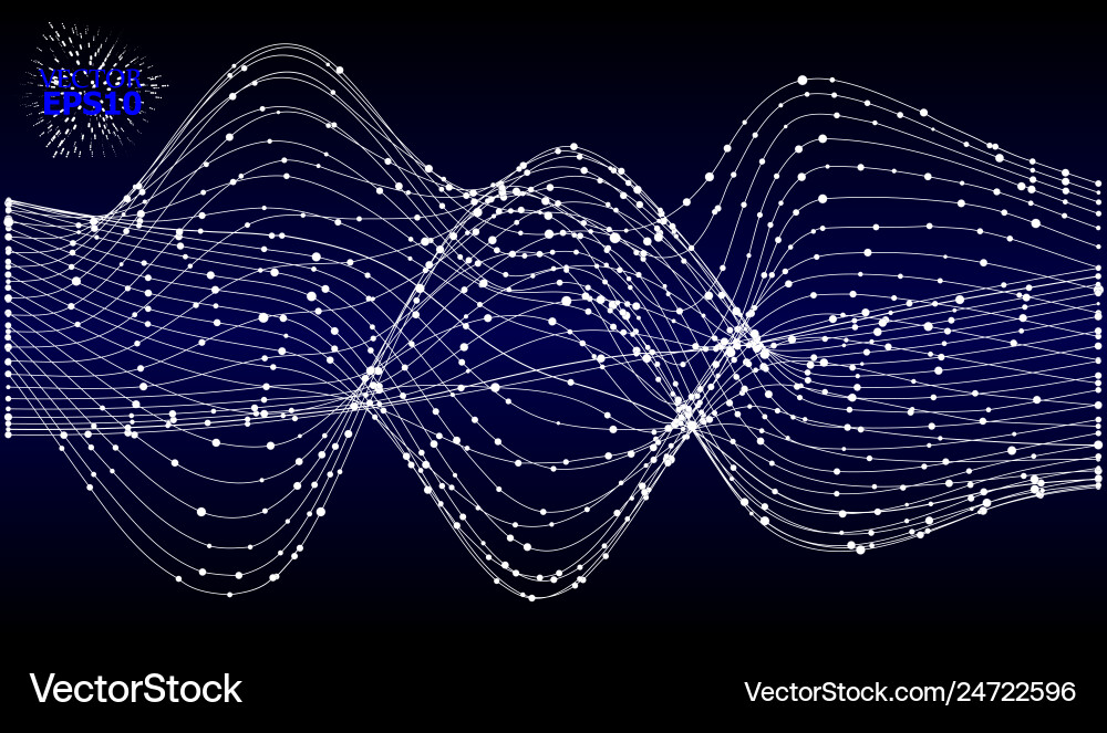 Abstrakter Hintergrund mit Punkten-Array und Zeilen Abstrakter Hintergrund mit Punkten-Array und Zeilen vektorbild