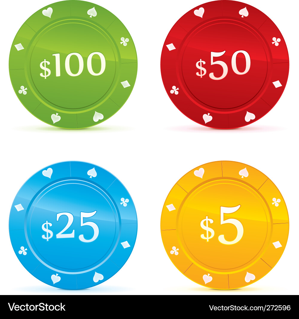 Casino Chips Set Vector Image