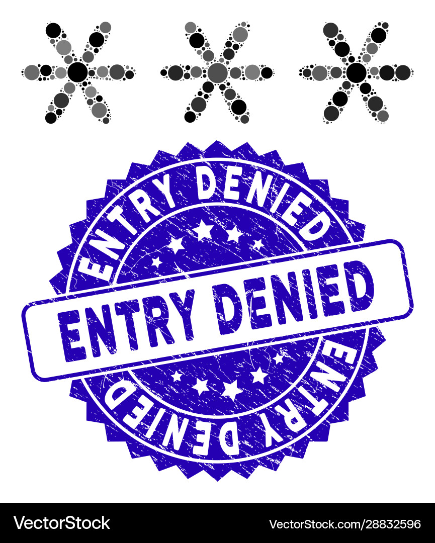 Collage password code icon with textured entry Collage password code icon with textured entry vector image