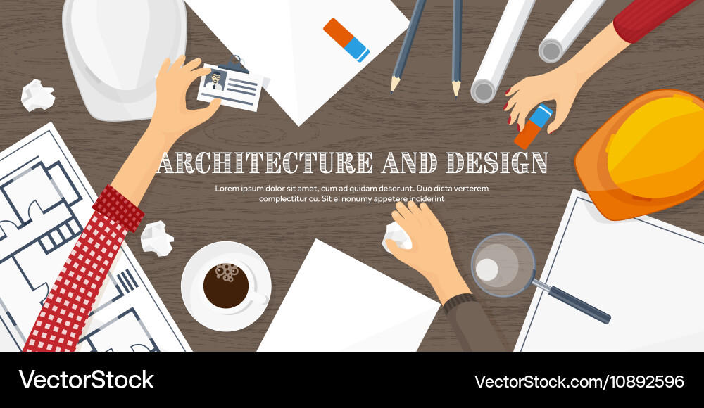 Engineering and architecture vector image