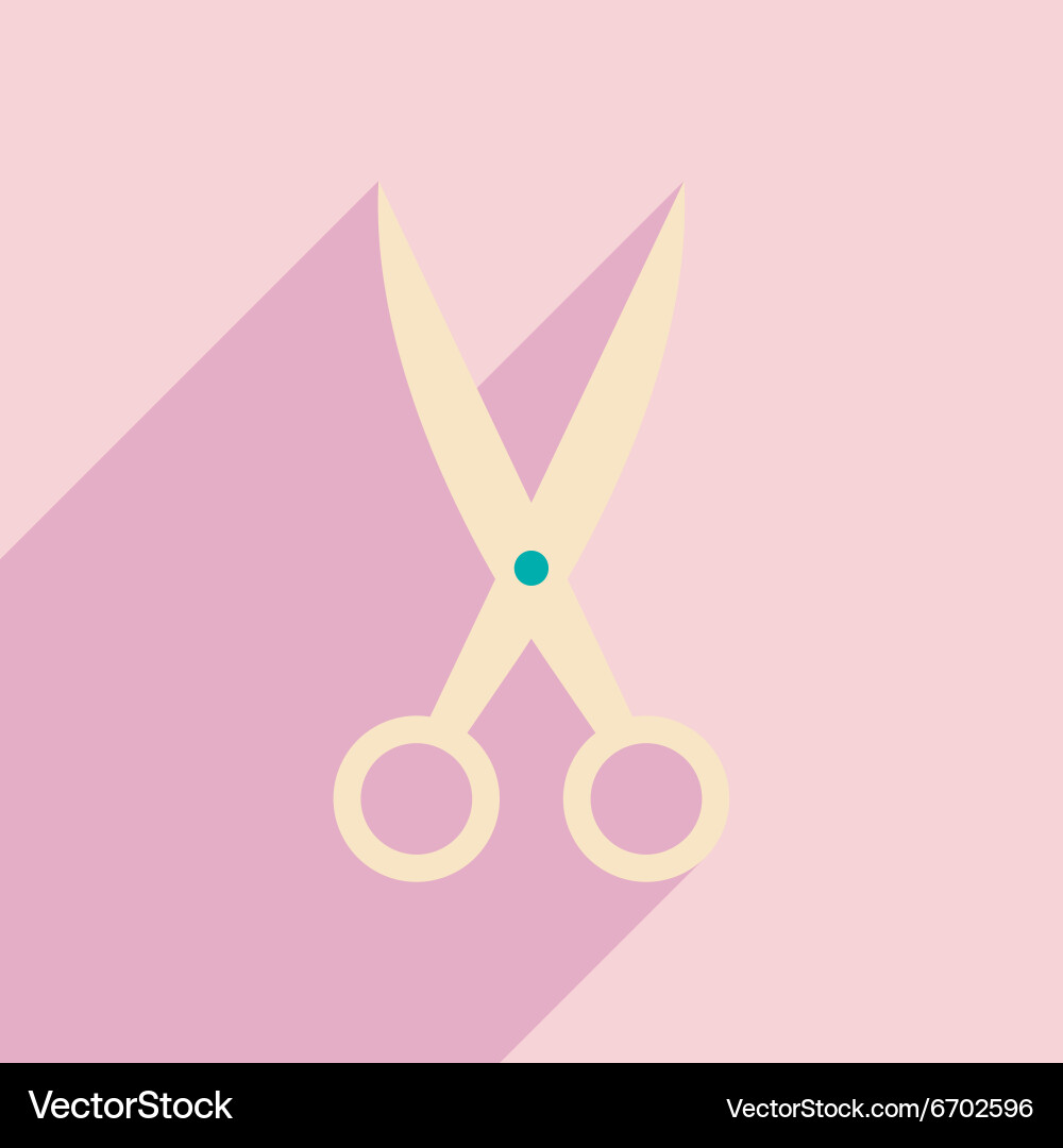 Flat with shadow icon and mobile application vector image