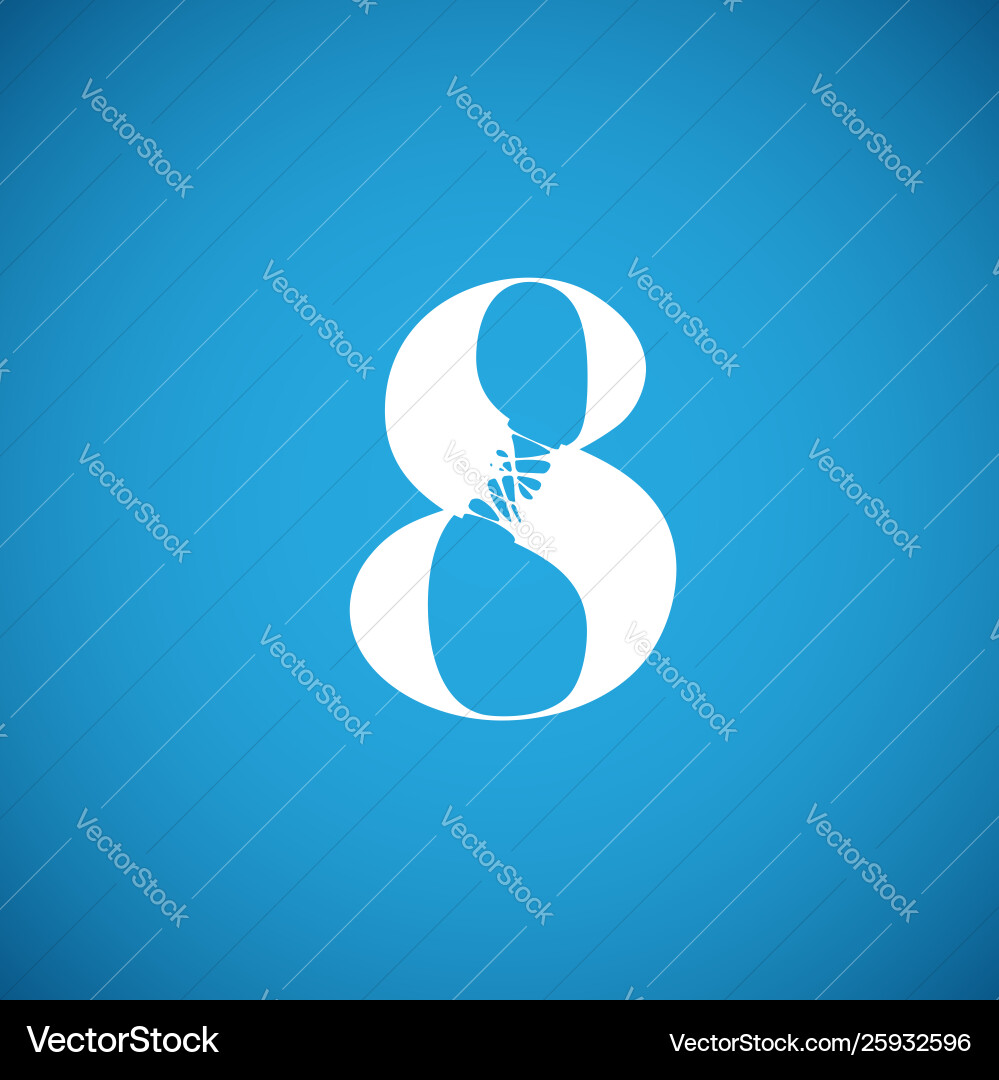 Flexy character from a typeset Vector Image
