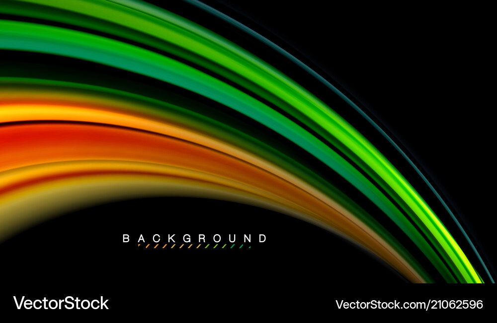 Fluid Color Wave Abstract Vector Image
