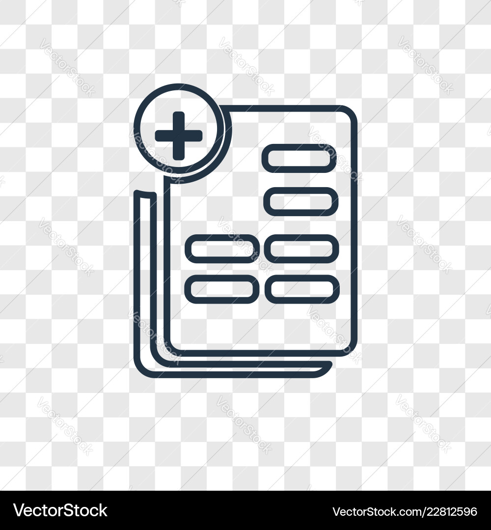 Insert concept linear icon isolated Insert concept linear icon isolated vector image