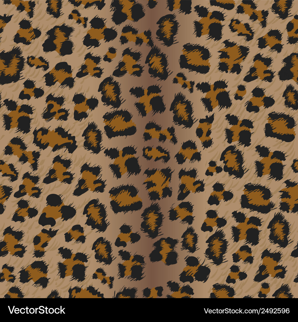 Leopard Seamless Pattern vector image