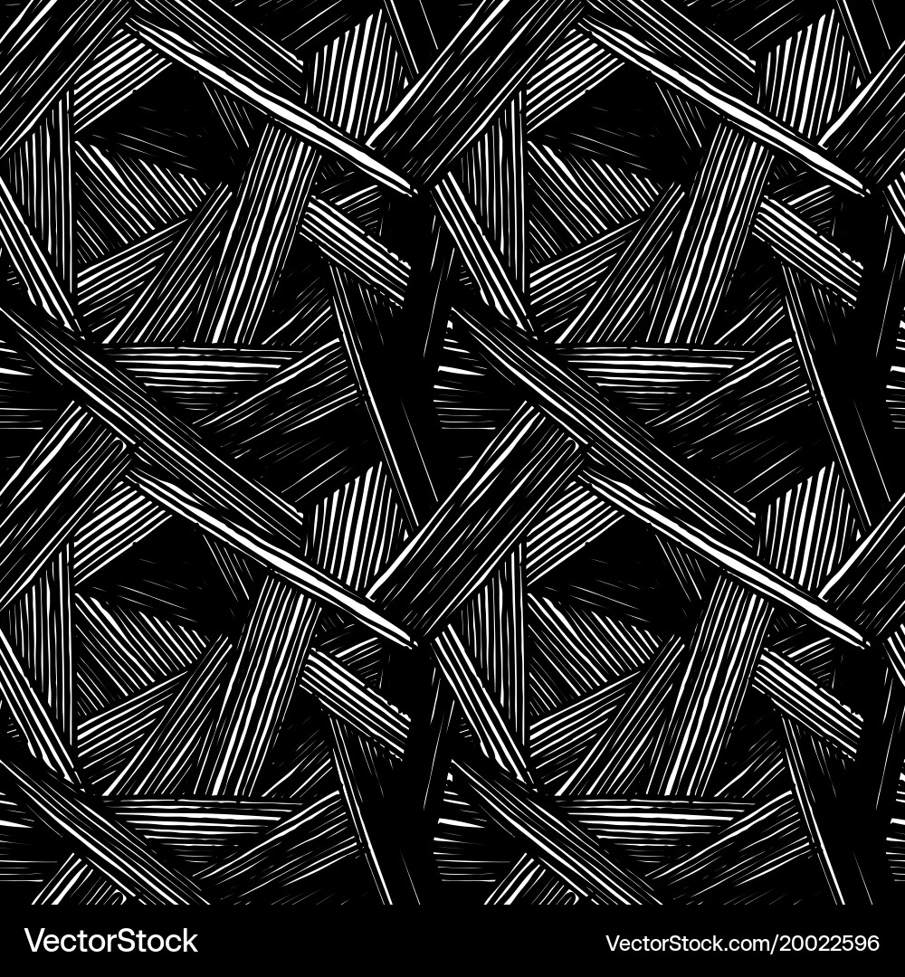 Rough Hatching Grunge Texture Pattern Vector Image