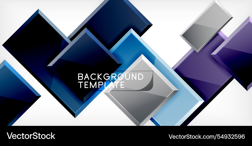 Square shape color abstract geometry Vector Image
