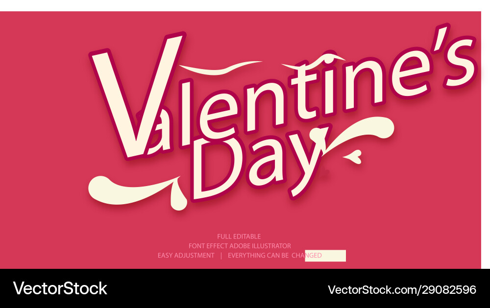 Text effect template easy editable and customize Text effect template easy editable and customize vector image