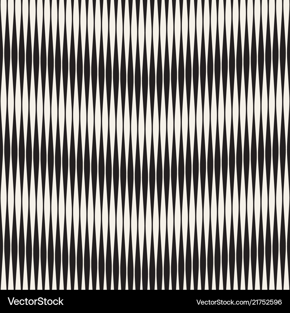 Wavy Stripe Pattern - Retro Style vector image