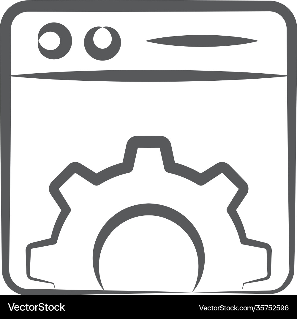 Web setting vector image