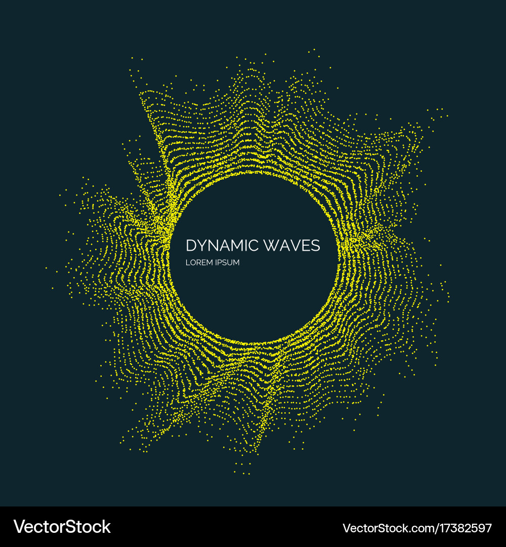 Abstract background with a colored dynamic vector image