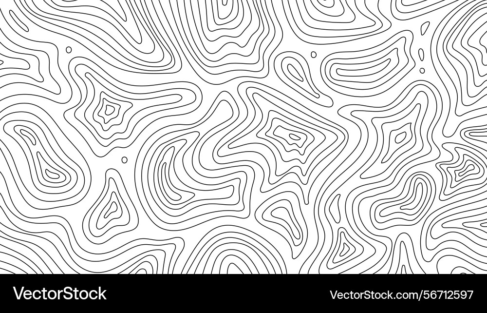 Artistic contour mapping background Vector Image