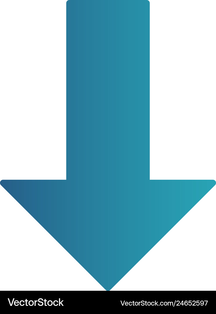 Down arrow icon Royalty Free Vector Image - VectorStock