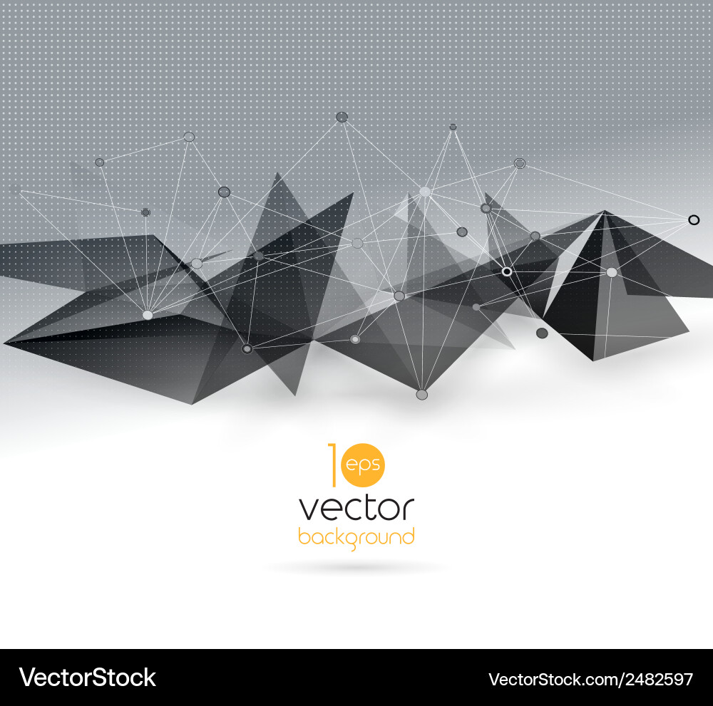 Dynamic Geometric Background Vector Image