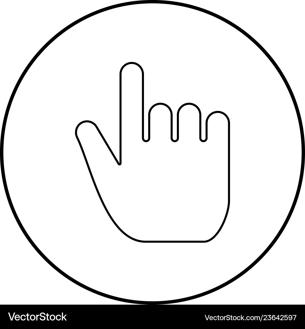 Hand point select declare index finger forefinger Hand point select declare index finger forefinger Vector Image