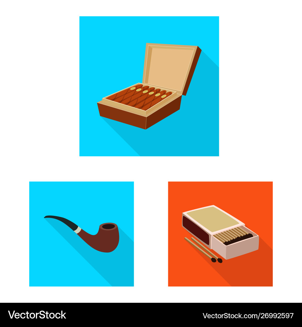 Isolated object smoke and statistics symbol Vector Image