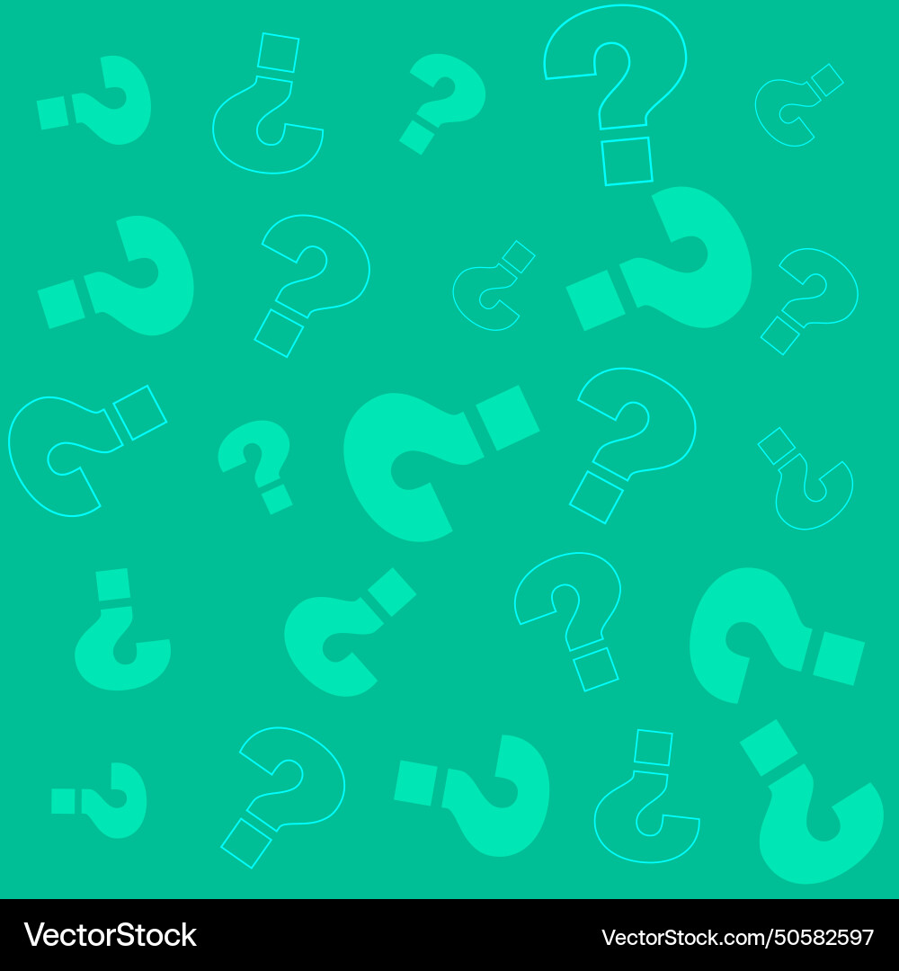 Modern question mark pattern background for help vector image