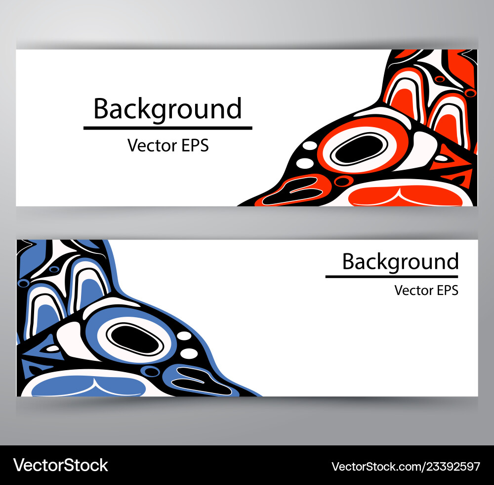 Native header invitation Native header invitation vector image