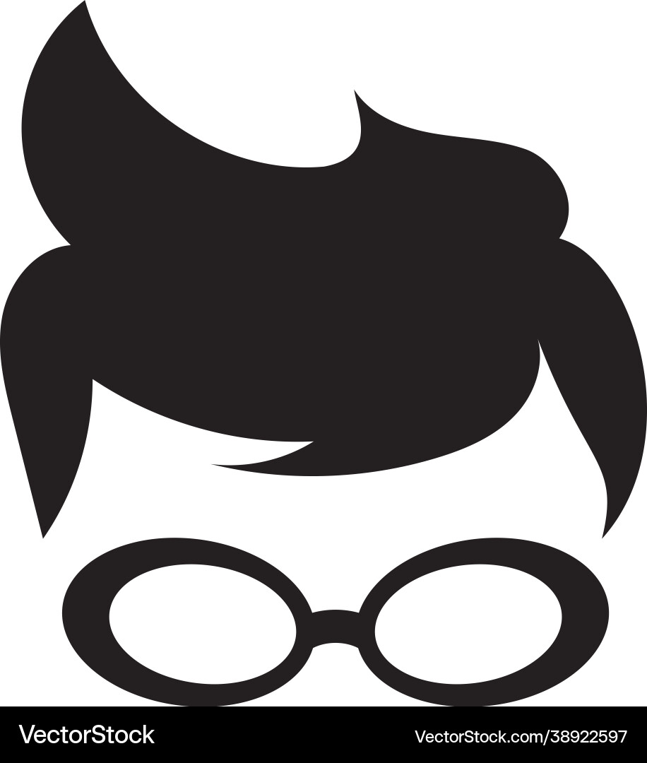 Nerd geek boy icon design template vector image