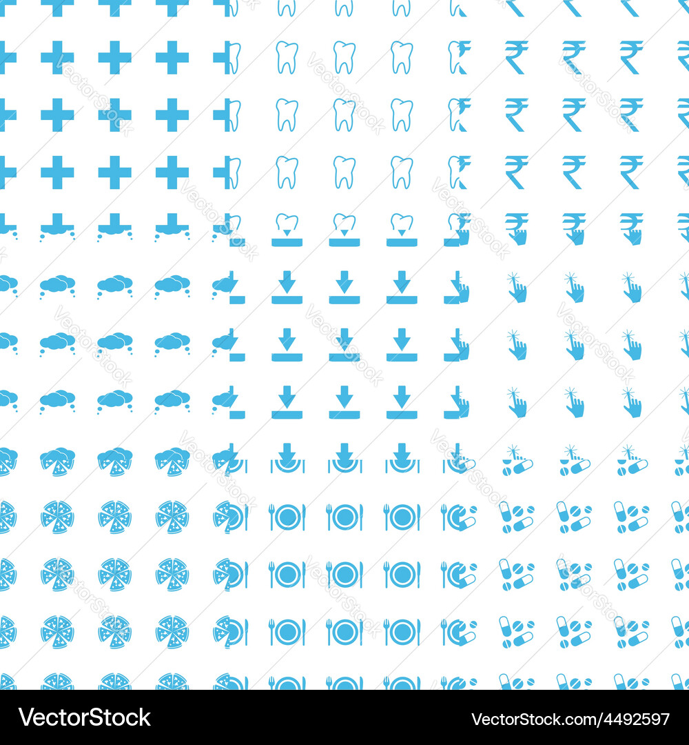 New unique seamless pattern set vector image
