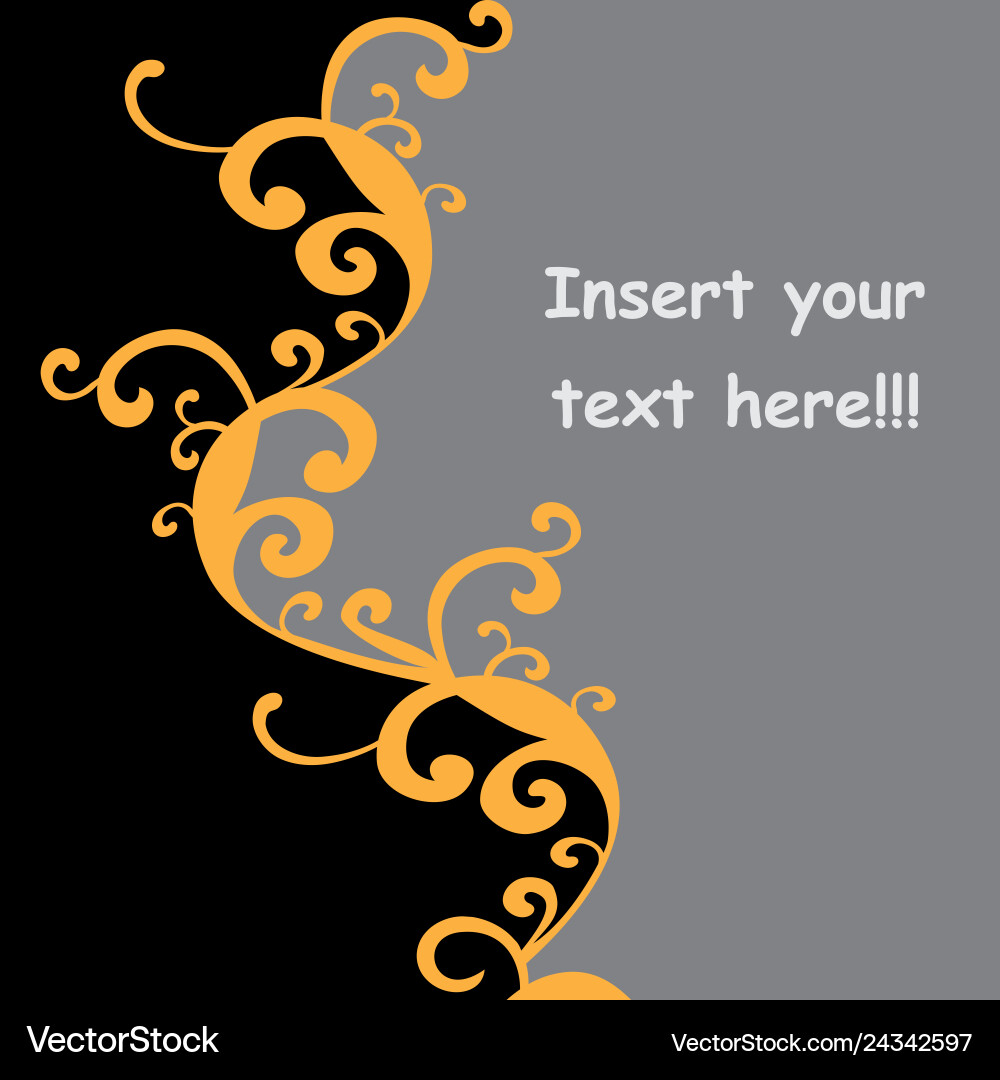 Postcard with patterns for text Postcard with patterns for text vector image