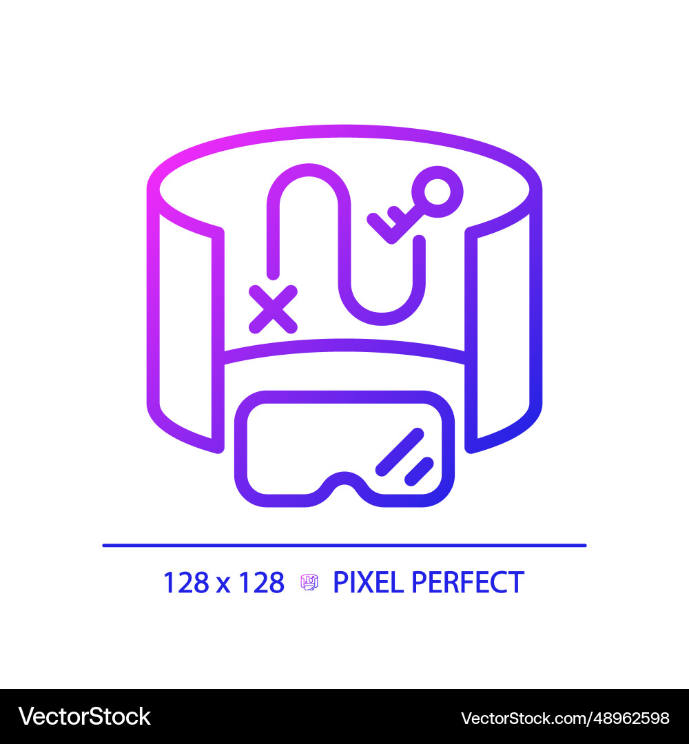 2d thin linear gradient innovative device icon 2d thin linear gradient innovative device icon vector image