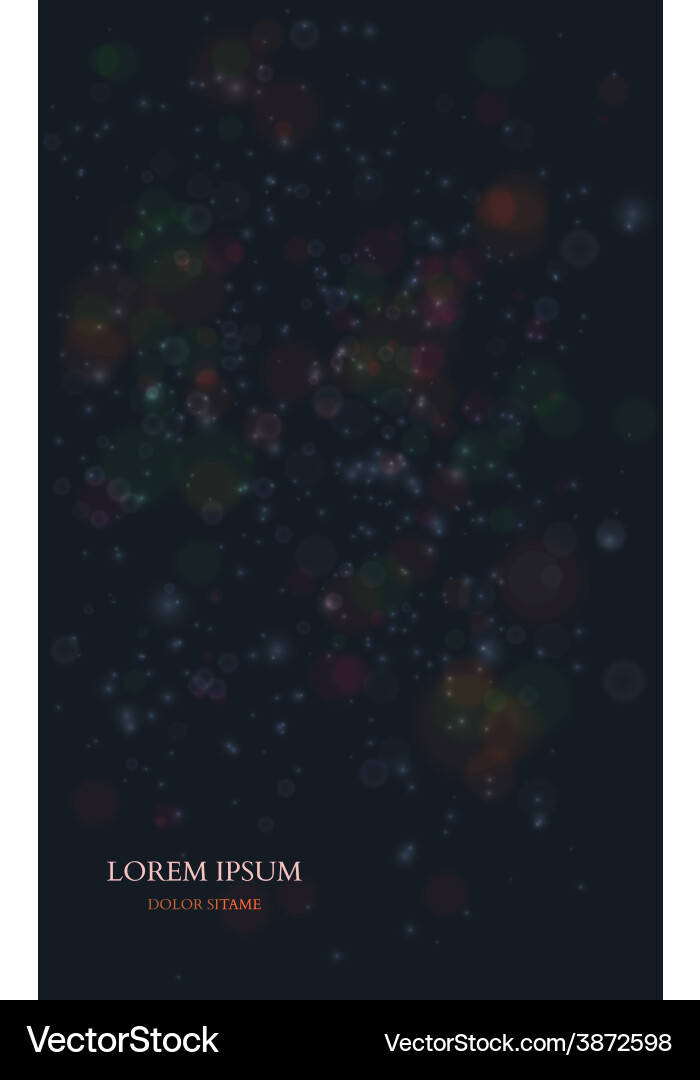Abstract colorful background with magic particles Vector Image