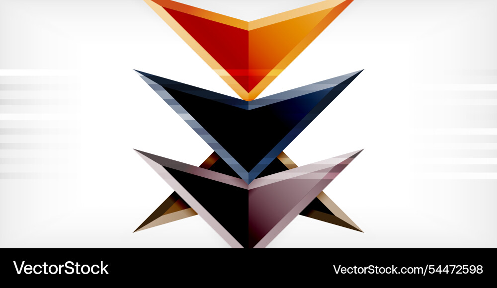 Arrows with 3d effect abstract background Arrows with 3d effect abstract background vector image