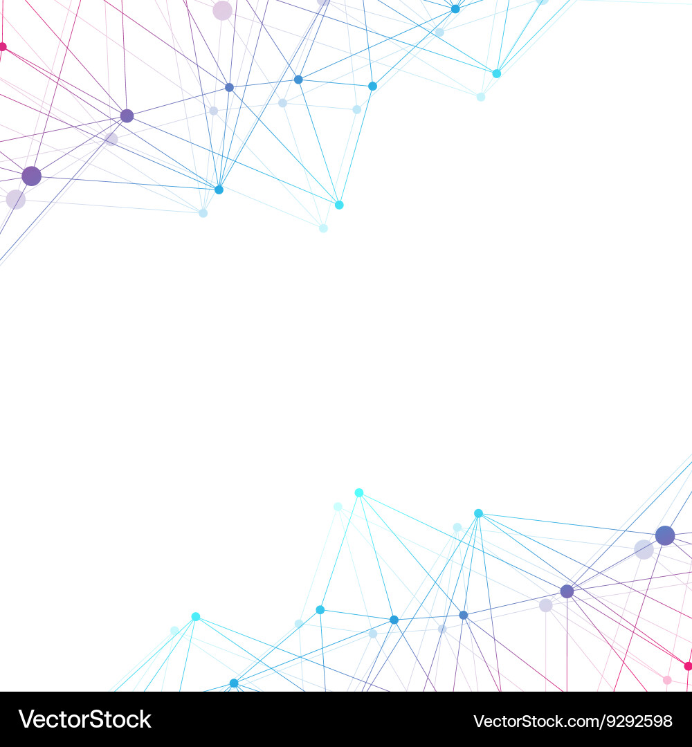 Connected Network Abstract vector image