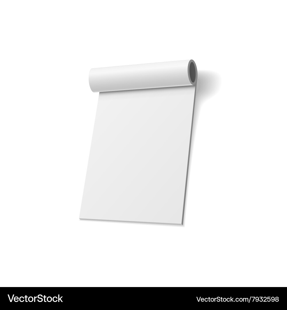 Notepad realistic design empty template vector image