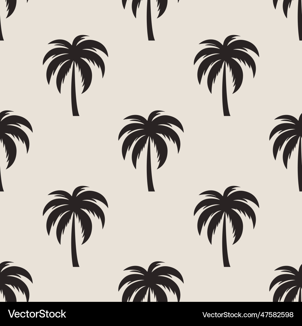 Seamless pattern with palm trees tree Seamless pattern with palm trees tree vector image