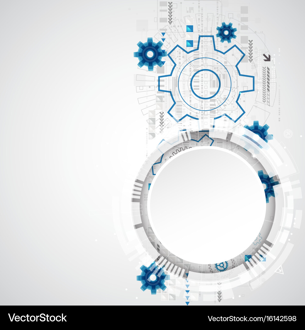 Tech Background - Digital Elements vector image