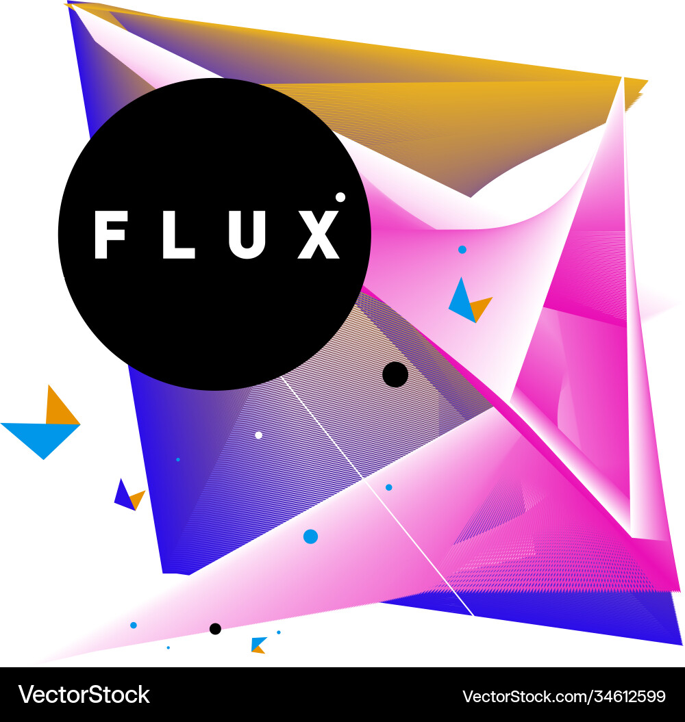3d colorful wave background dynamic flux effect 3d colorful wave background dynamic flux effect vector image