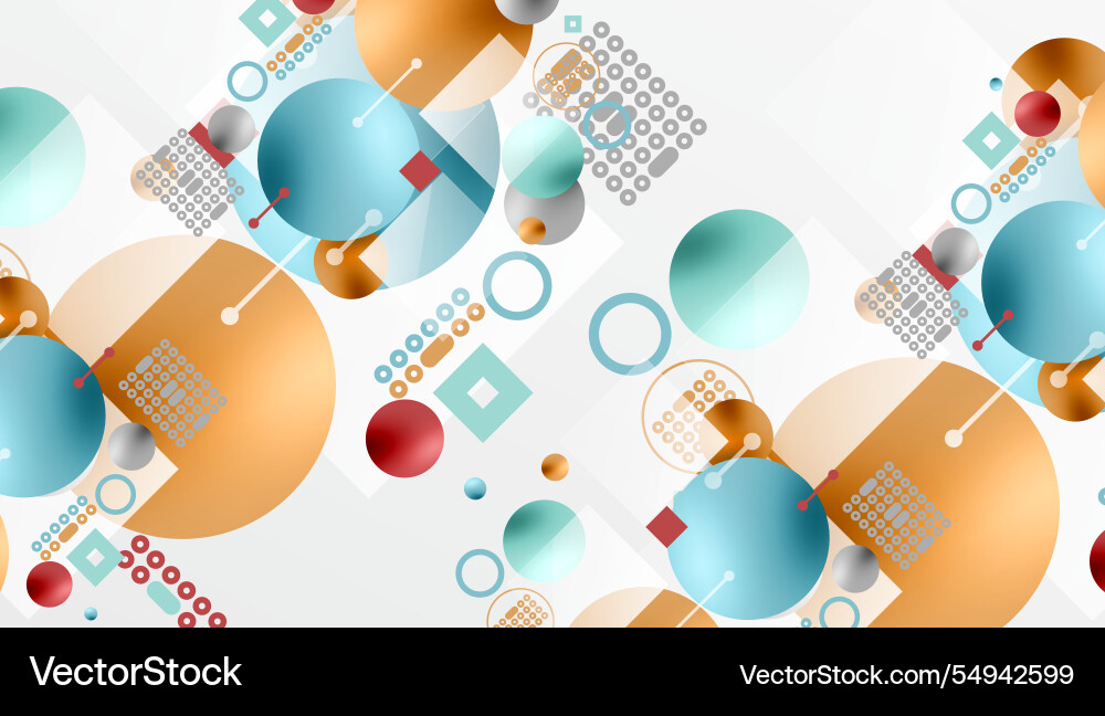 Circles and elements geometric abstract background Circles and elements geometric abstract background vector image