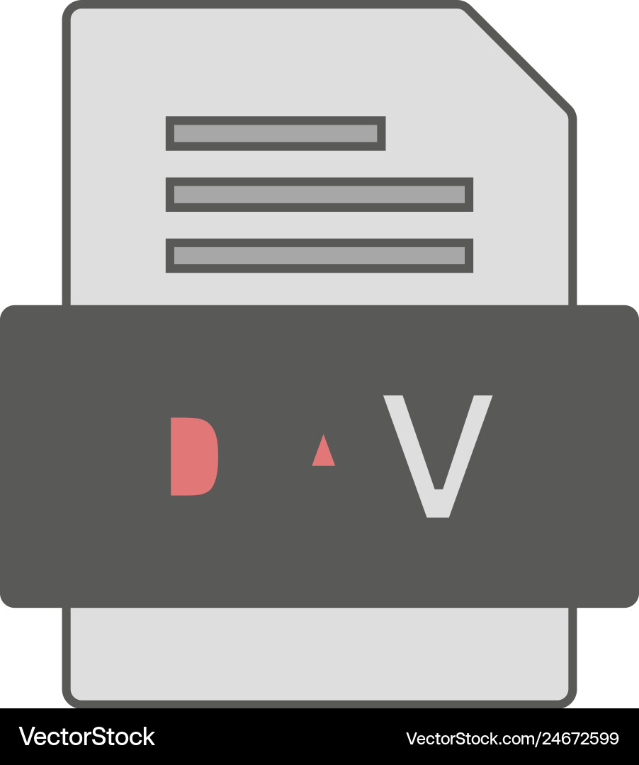 Dev file document icon vector image