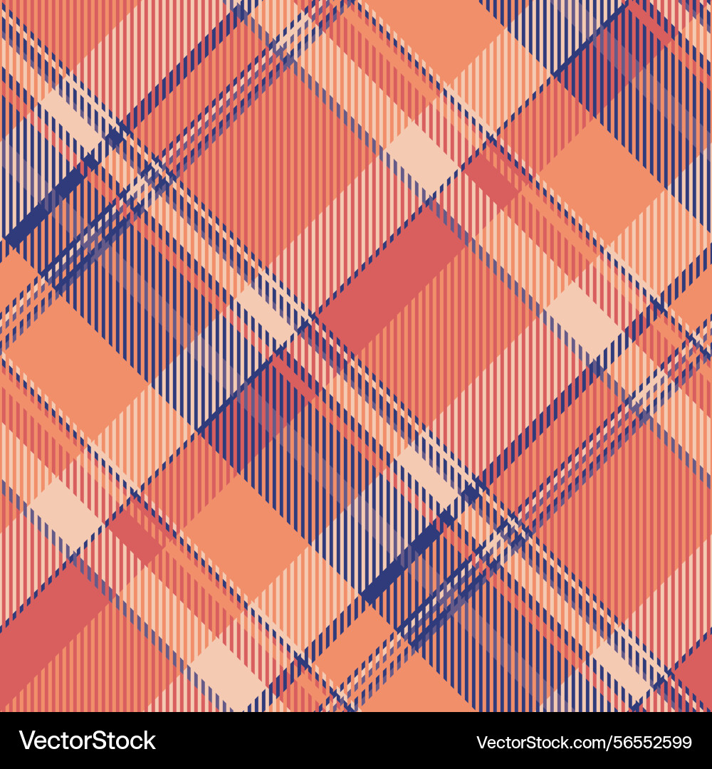 Dynamic diagonal plaid pattern in coral peach Dynamic diagonal plaid pattern in coral peach Vector Image
