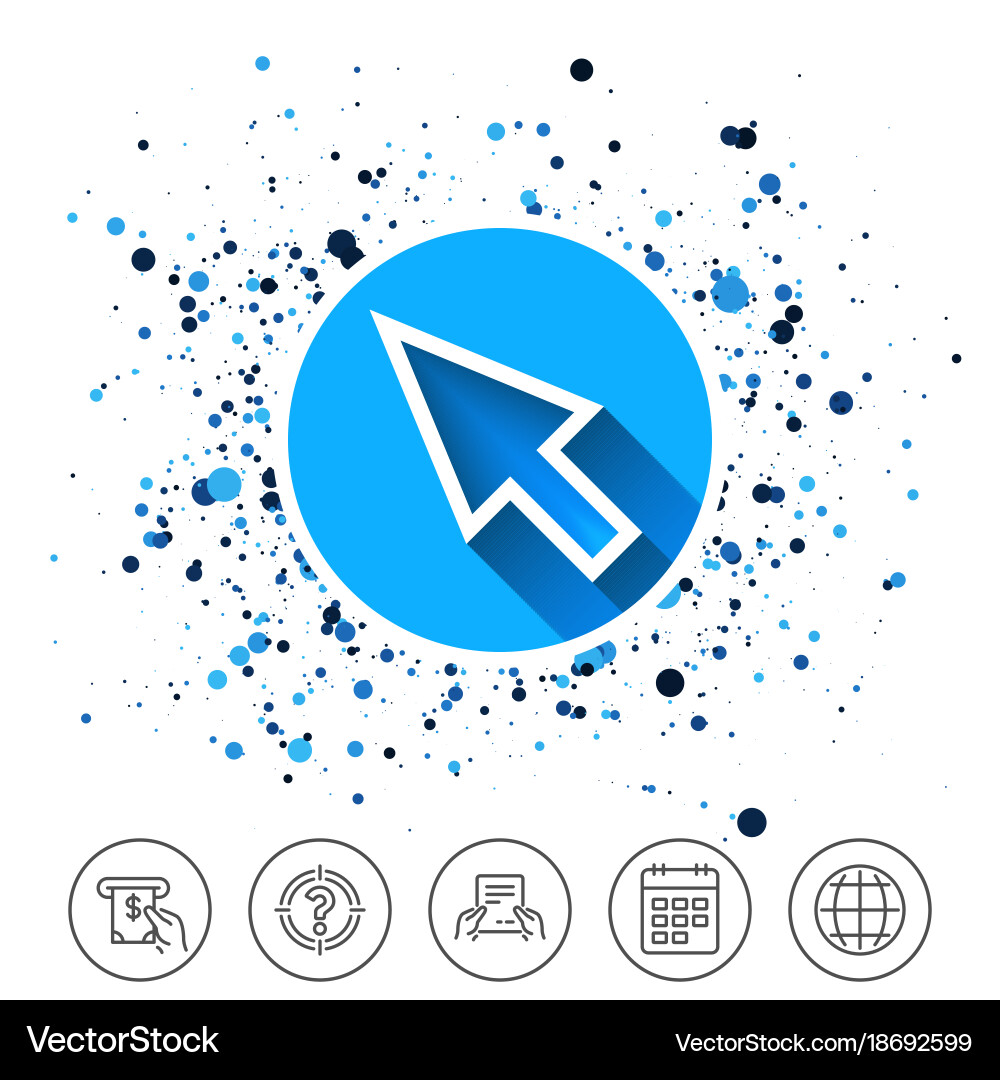 Mouse cursor sign icon pointer symbol vector image