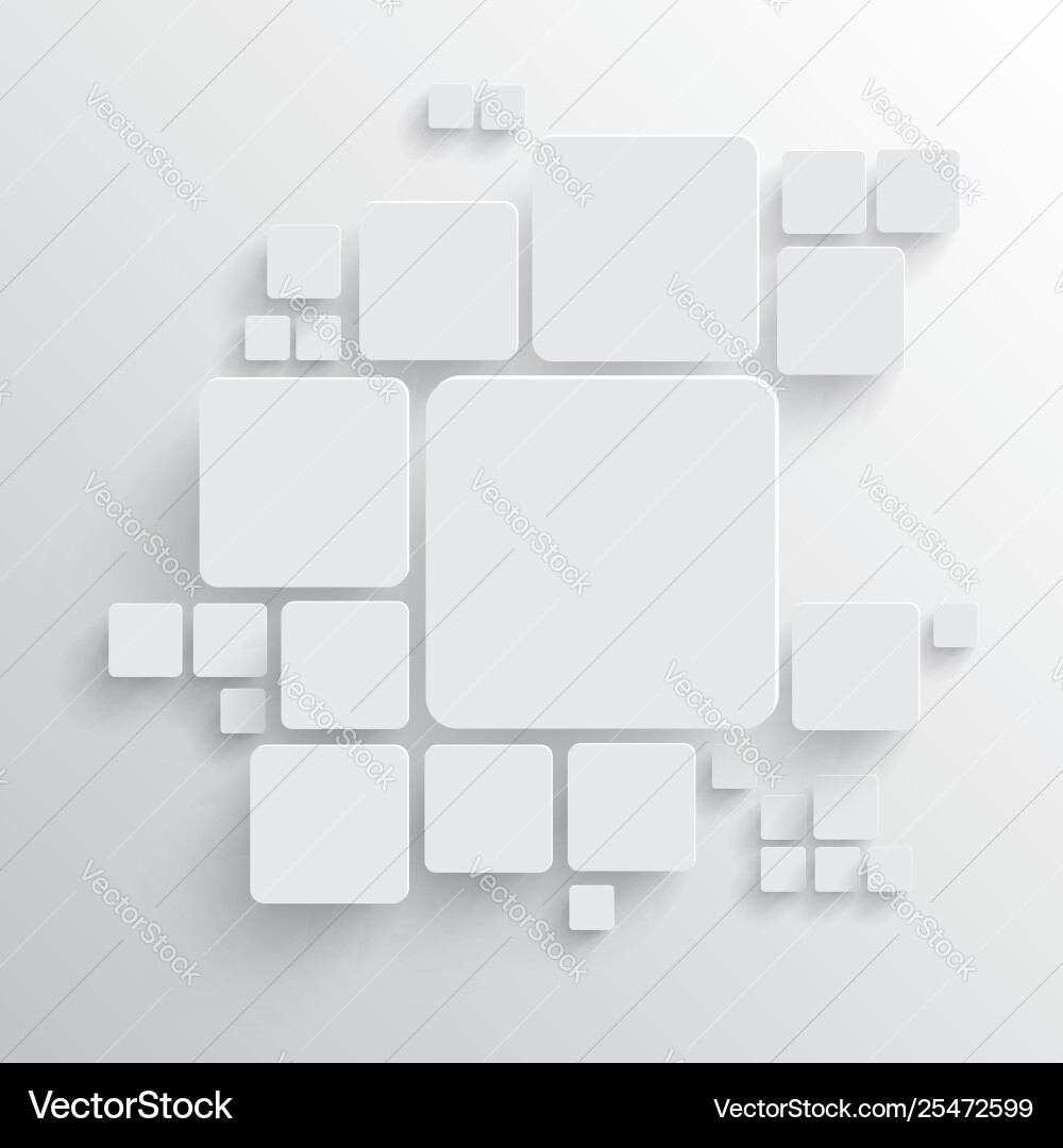 Rounded shape with shadow and colorful circle Rounded shape with shadow and colorful circle vector image
