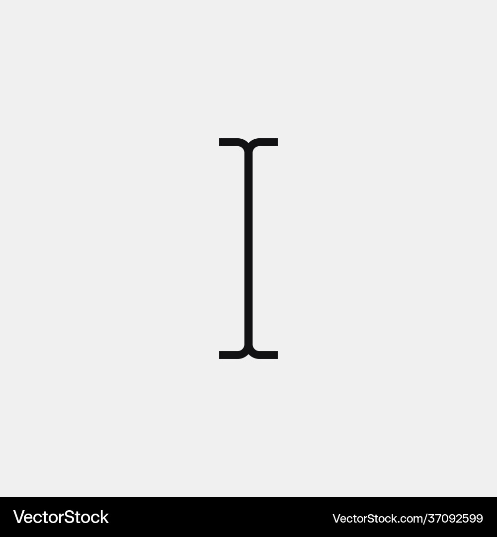 Text cursor pointer icon vector image