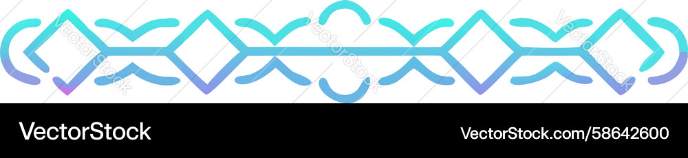 Abstract Circle Border Pattern Vector Image
