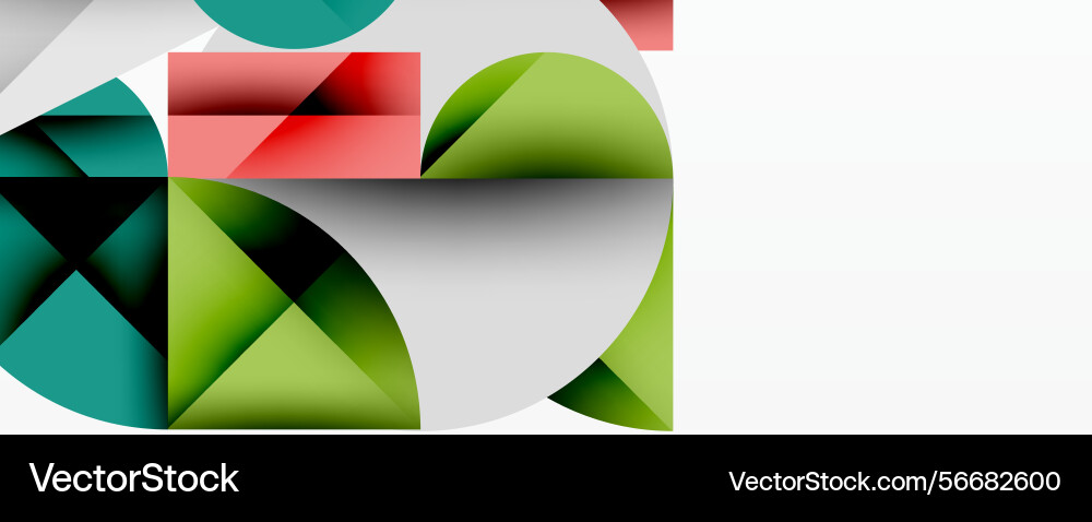 Abstract geometric composition shapes overlap Abstract geometric composition shapes overlap Vector Image