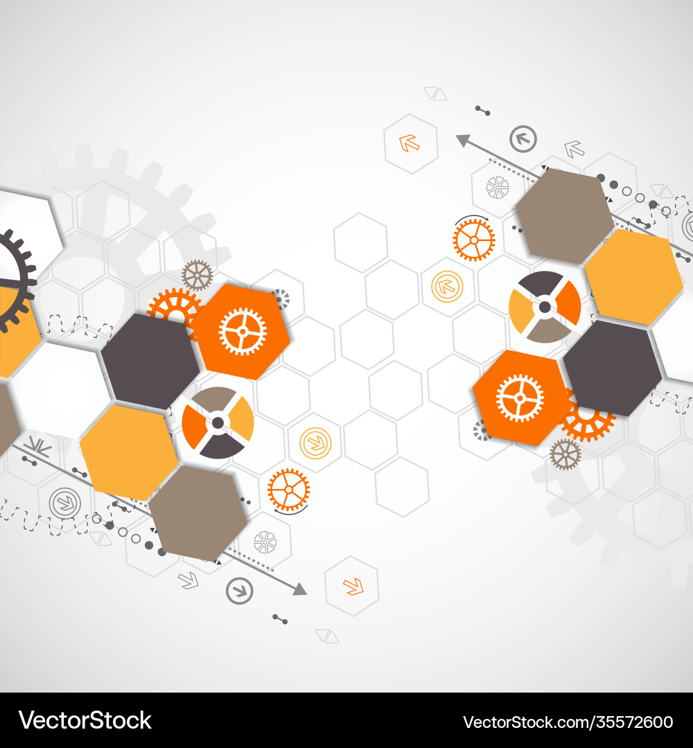 Abstract technological background with various Abstract technological background with various vector image